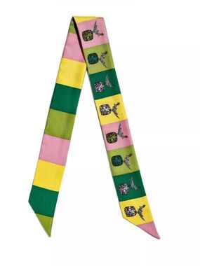 Tiffany & Co. Schlumberger® Bird on a Rock Ribbon Scarf in Citrine Yellow Silk